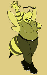 Example of a colored full body sketch.