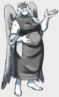 Example of a colored full body sketch with cel shading. Example of a colored full body sketch with cel shading.
