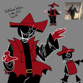 Example of a less cluttered sketch page. Pardon the commentary, but it's true.